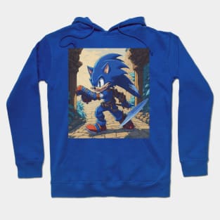 Sonic blue hedgehog Hoodie